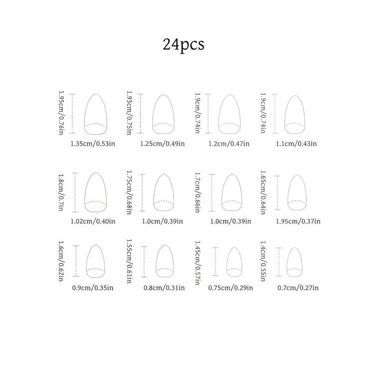 Pink Cat Eye French Almond Press-On Nails - 24pcs detail photo 7 - Press-On Nails at ShopKaar