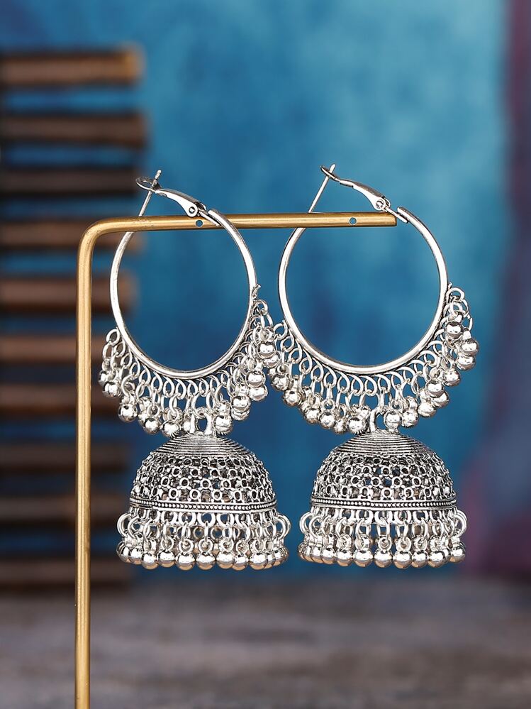 Retro Vintage Fashion Earrings detail photo 6 - Earrings at ShopKaar