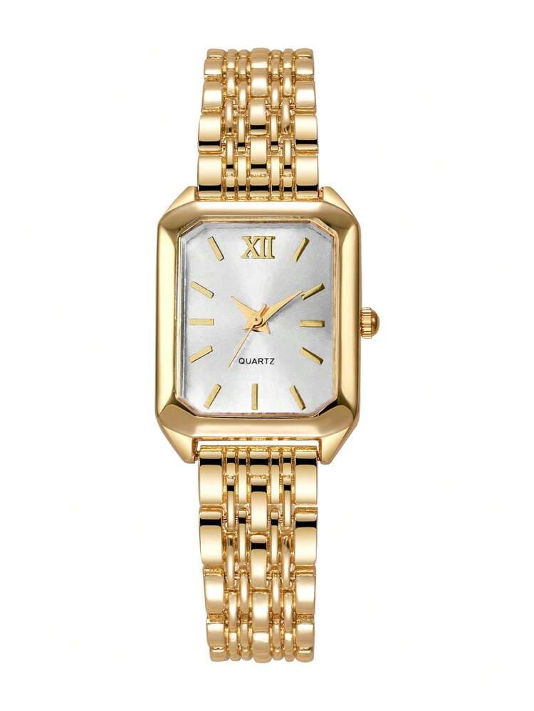 Square Dial Steel Band Quartz Watch detail photo 8 - Watches at ShopKaar