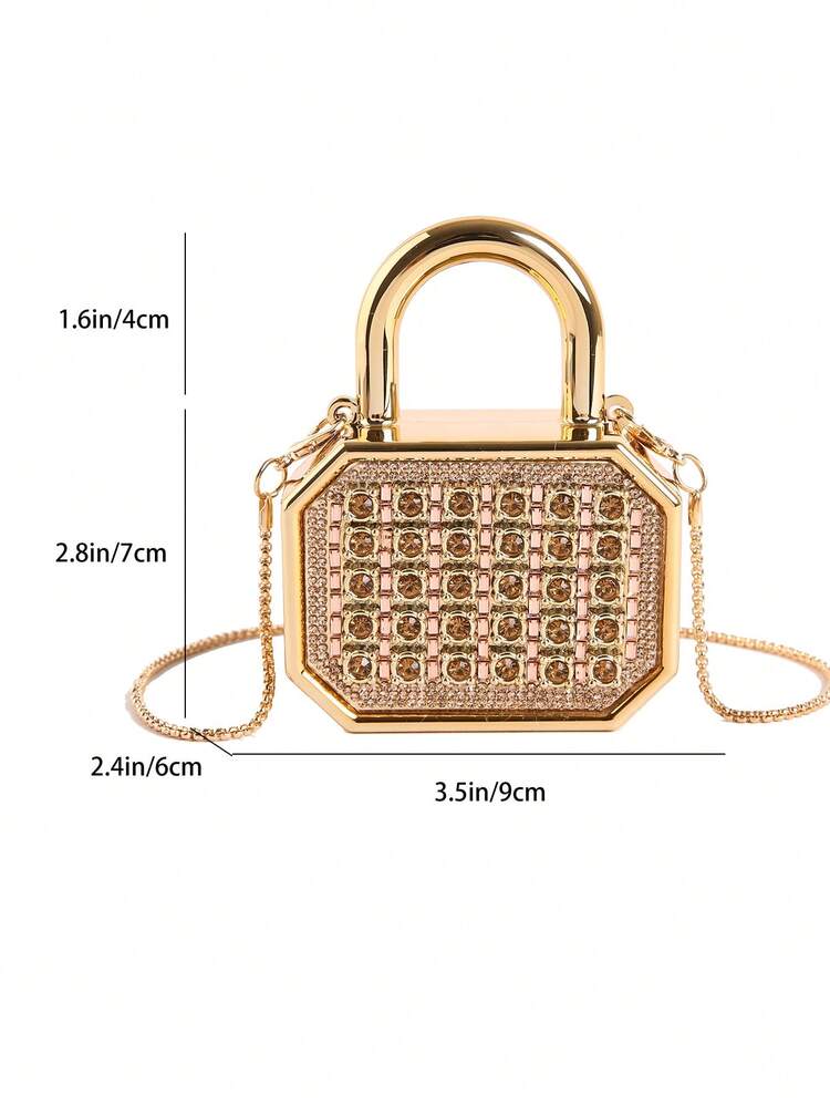 New Acrylic Mini Handbag, Fashion Clutch Purse, Personalized Lipstick Case, Celebrity Evening Bag, Crossbody Chain Bag - view 3