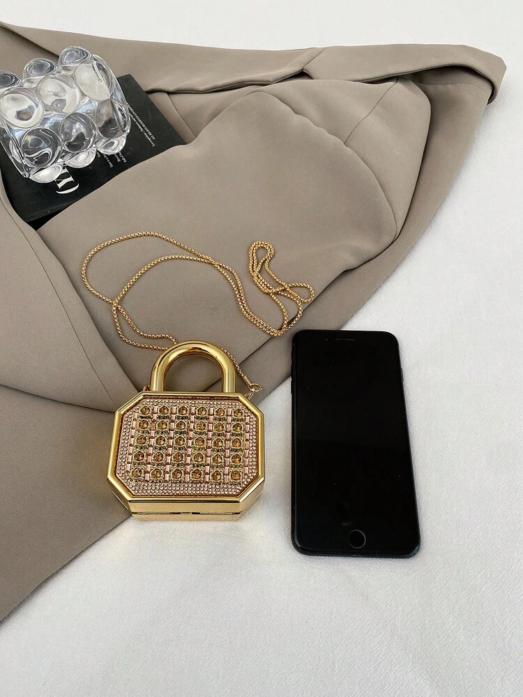 New Acrylic Mini Handbag, Fashion Clutch Purse, Personalized Lipstick Case, Celebrity Evening Bag, Crossbody Chain Bag - view 4