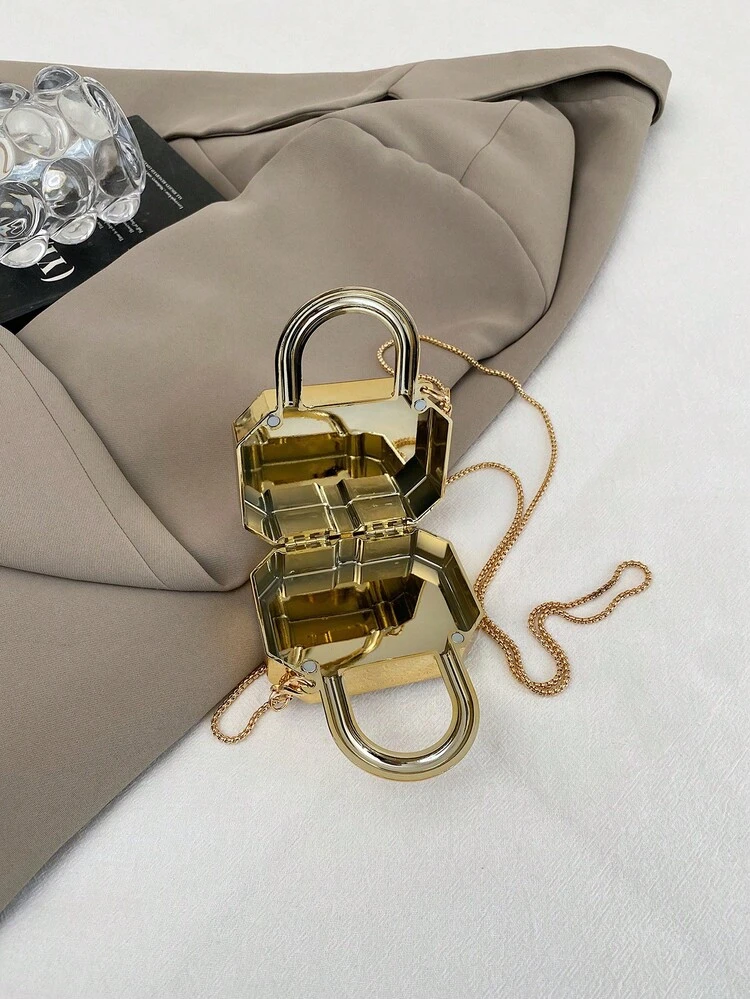 New Acrylic Mini Handbag, Fashion Clutch Purse, Personalized Lipstick Case, Celebrity Evening Bag, Crossbody Chain Bag - view 5