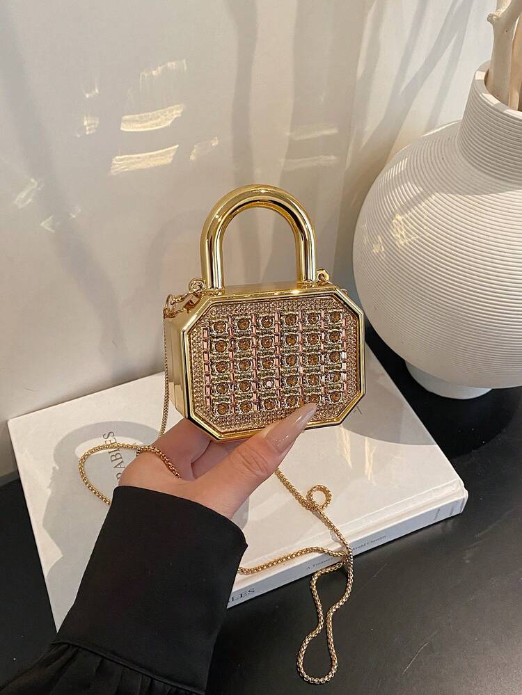 New Acrylic Mini Handbag, Fashion Clutch Purse, Personalized Lipstick Case, Celebrity Evening Bag, Crossbody Chain Bag - view 6