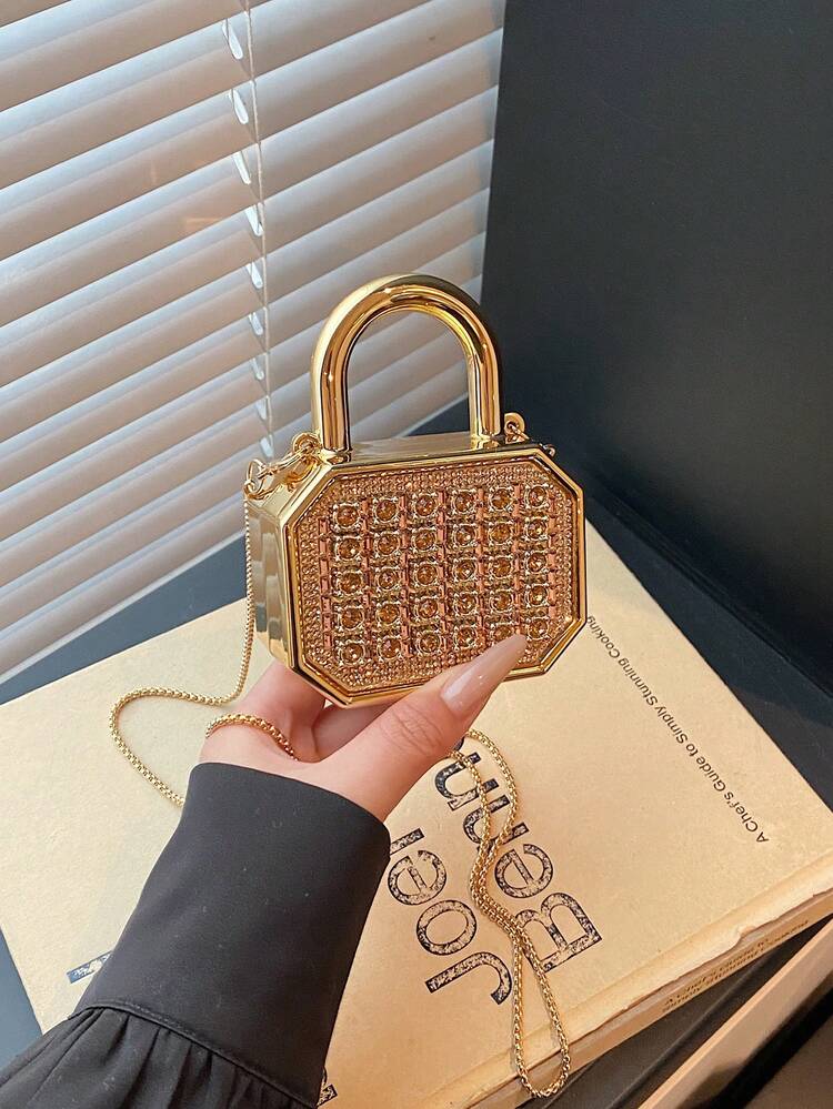 New Acrylic Mini Handbag, Fashion Clutch Purse, Personalized Lipstick Case, Celebrity Evening Bag, Crossbody Chain Bag - view 7