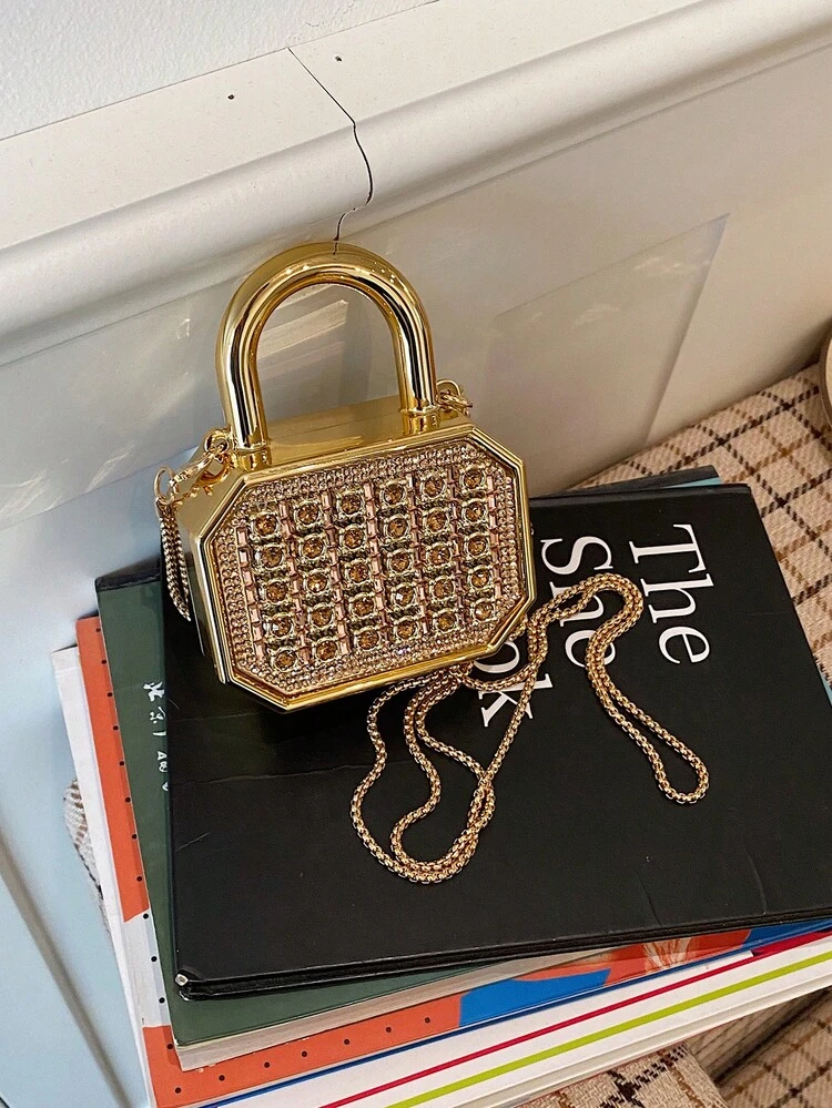 New Acrylic Mini Handbag, Fashion Clutch Purse, Personalized Lipstick Case, Celebrity Evening Bag, Crossbody Chain Bag - view 12